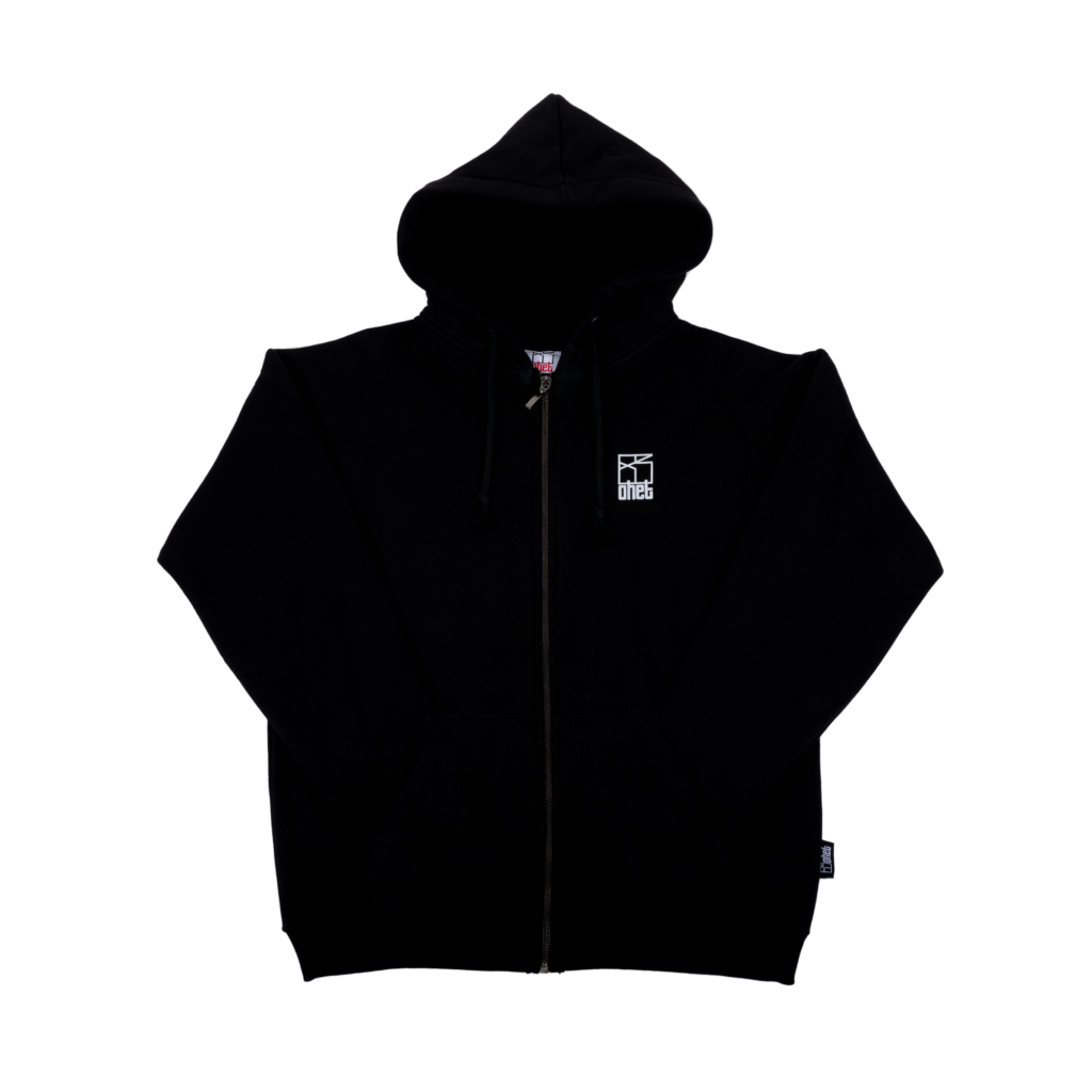 Black Zip Hoodie Logo
