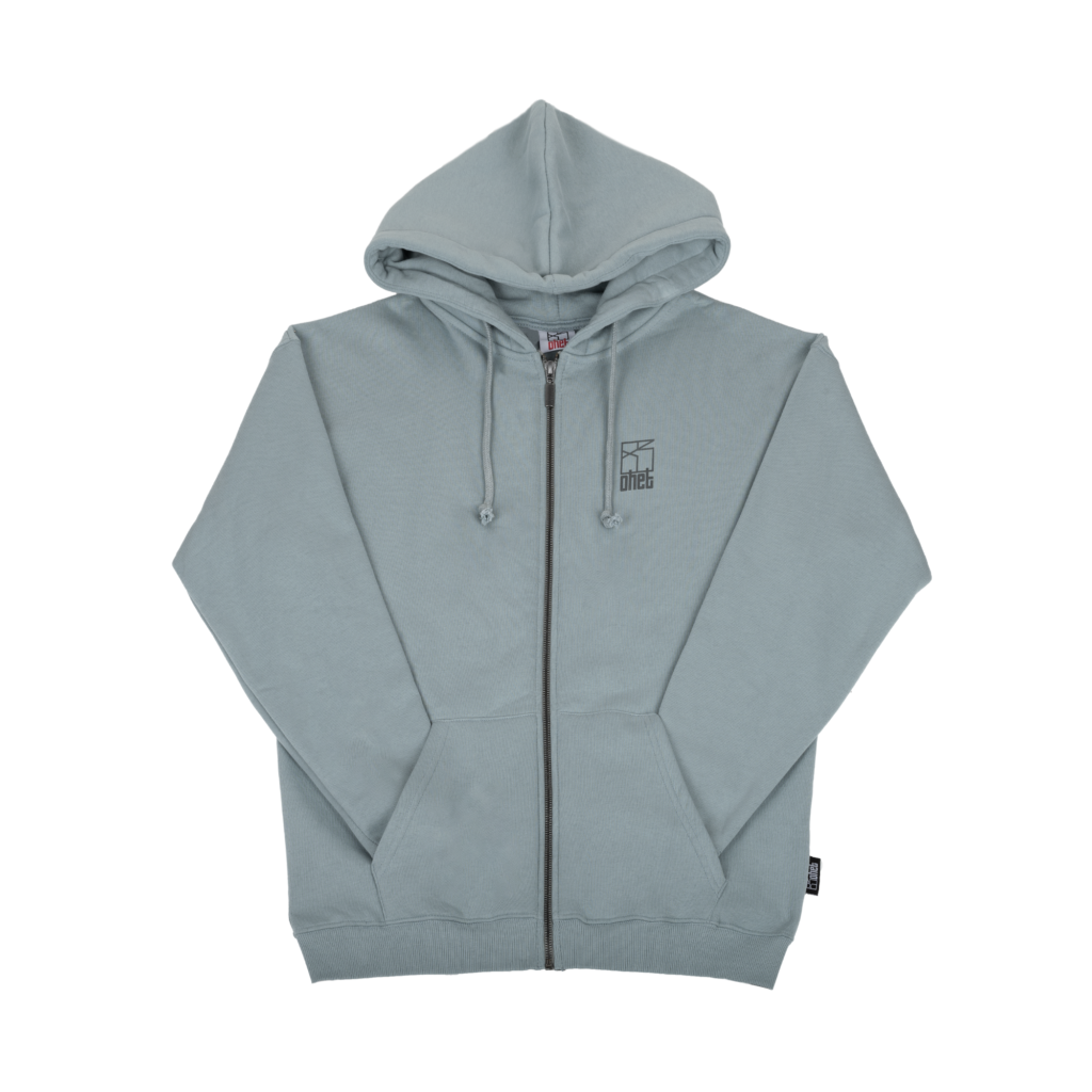 Blue Zip Hoodie Logo