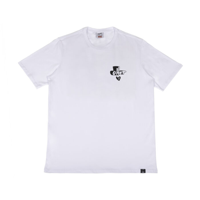 white t-shirt with since 2018 logo – ohet clothing