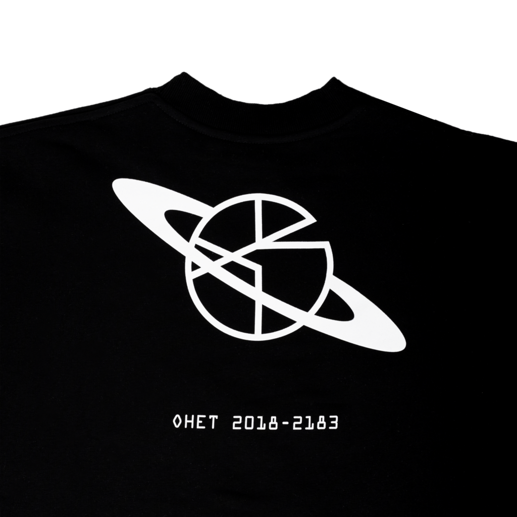 Black Ohet Planet Crewneck
