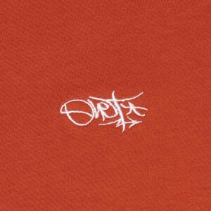 Fire Brick Red T-shirt with Tag Logo