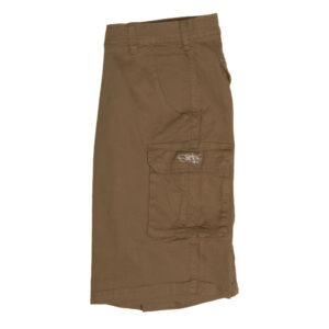 Light Brown Cargo Shorts Tag Logo