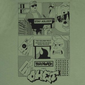 Sea Green T-shirt Comic detail