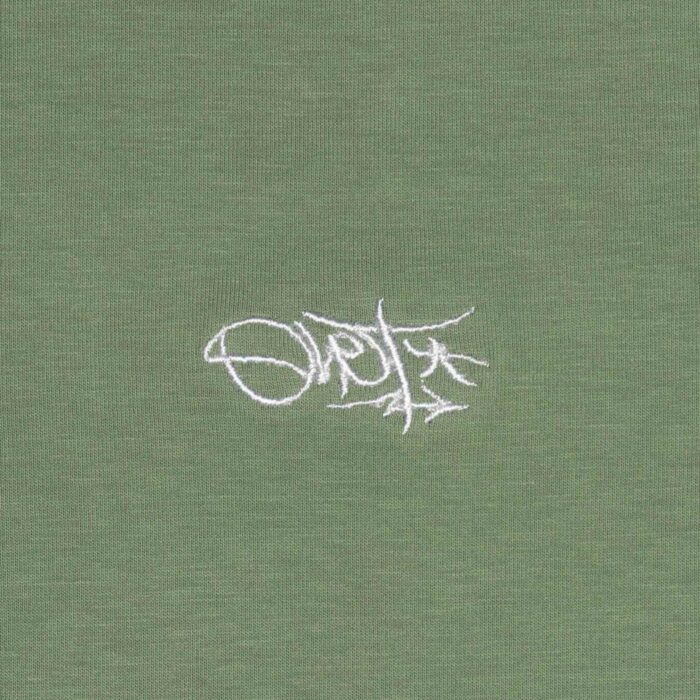 Streetwear Green tshirt with Tag Design