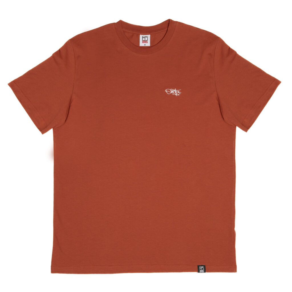 Fire Brick Red T-shirt Tag