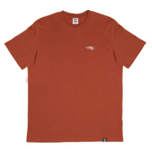 Fire Brick Red T-shirt with Tag Logo