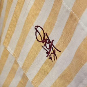 Orange Striped Shirt Tag details