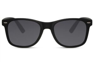 Recycled-Matte-Black-sunglasses-Ohet-Ash-Front