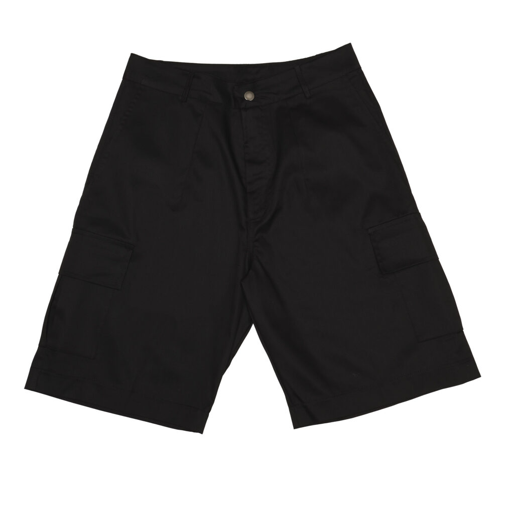 Black Cargo Shorts Ohet Logo