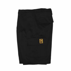 Black Cargo Shorts Ohet Logo details