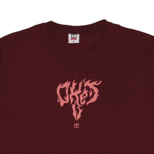 Bordeaux Flames T-shirt details