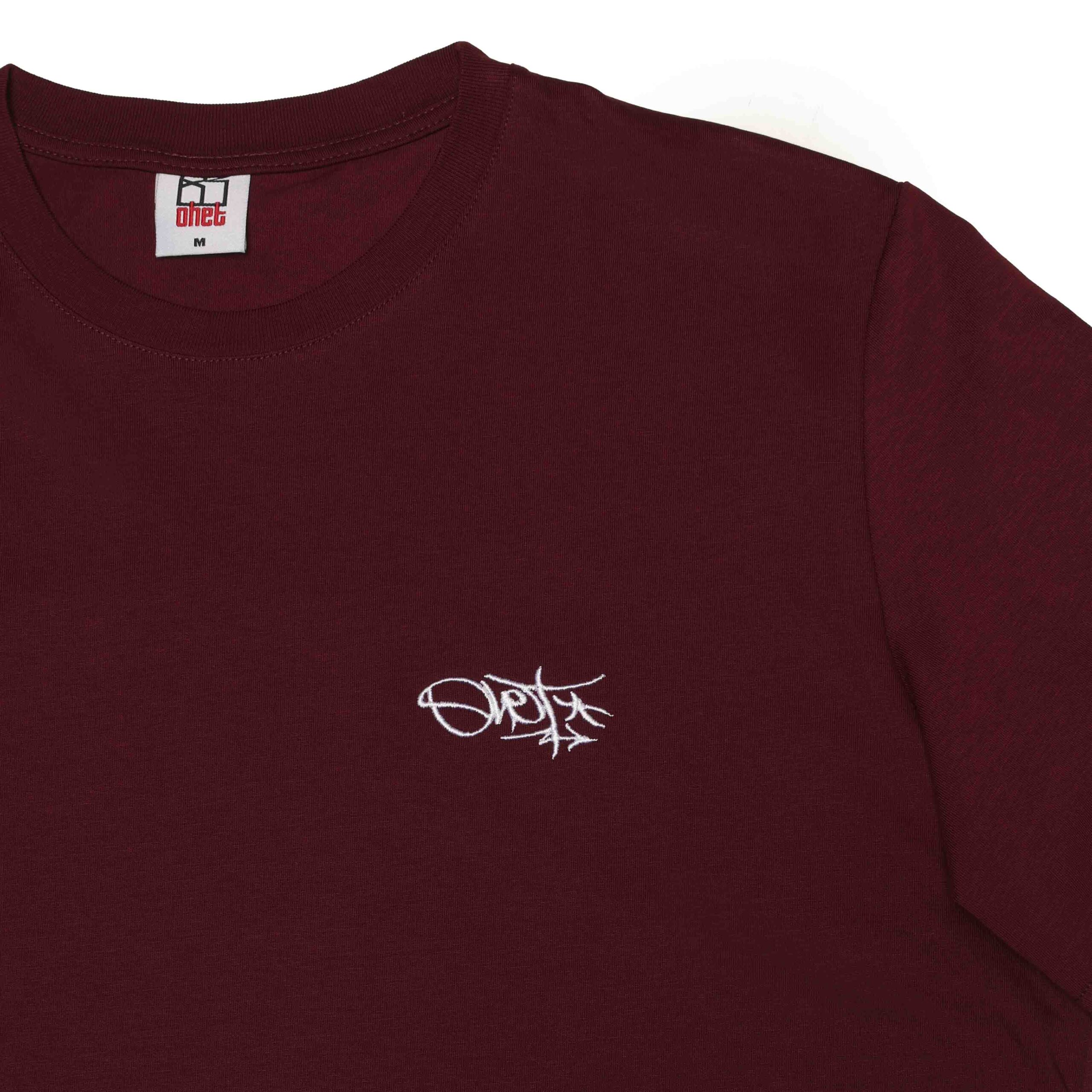 Bordeaux T-shirt Ohet Tag details
