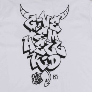 White T-shirt Straight to Hell Back