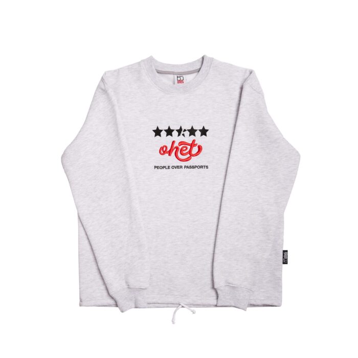 Light Grey Crewneck Sweatshirt 4,5 Stars