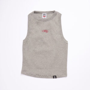 Women’s Grey Ribbed Tank Top Ohet