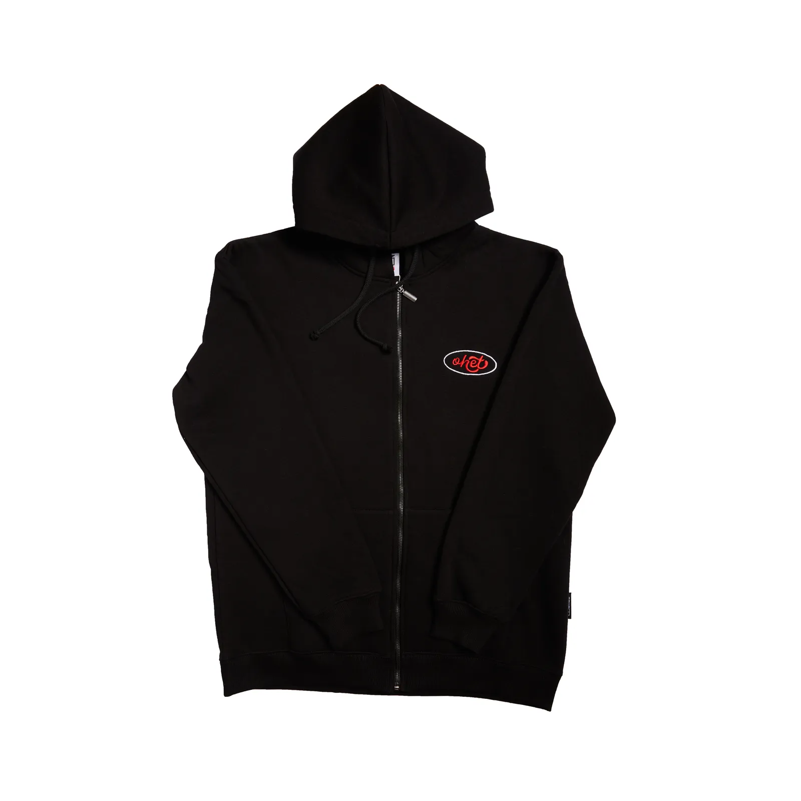 Black Zip Hoodie Nametag