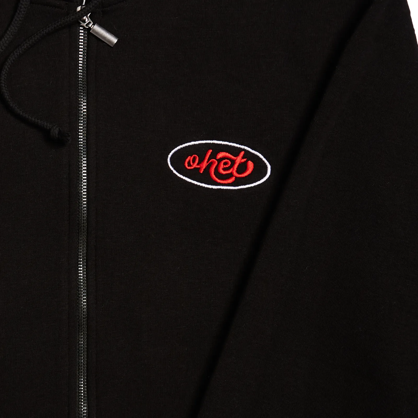 Black Zip Hoodie Nametag_Details