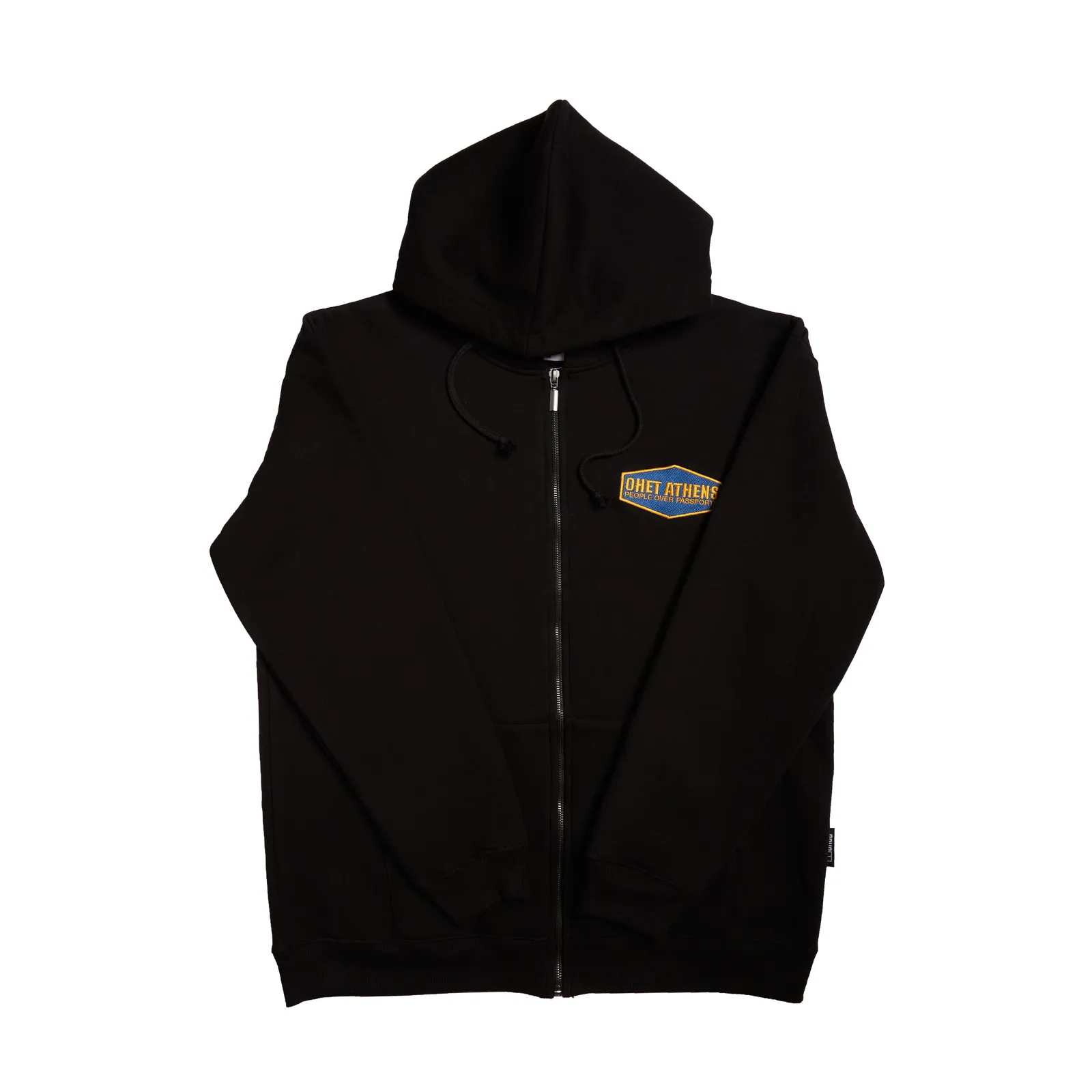Black Zip Hoodie Patch