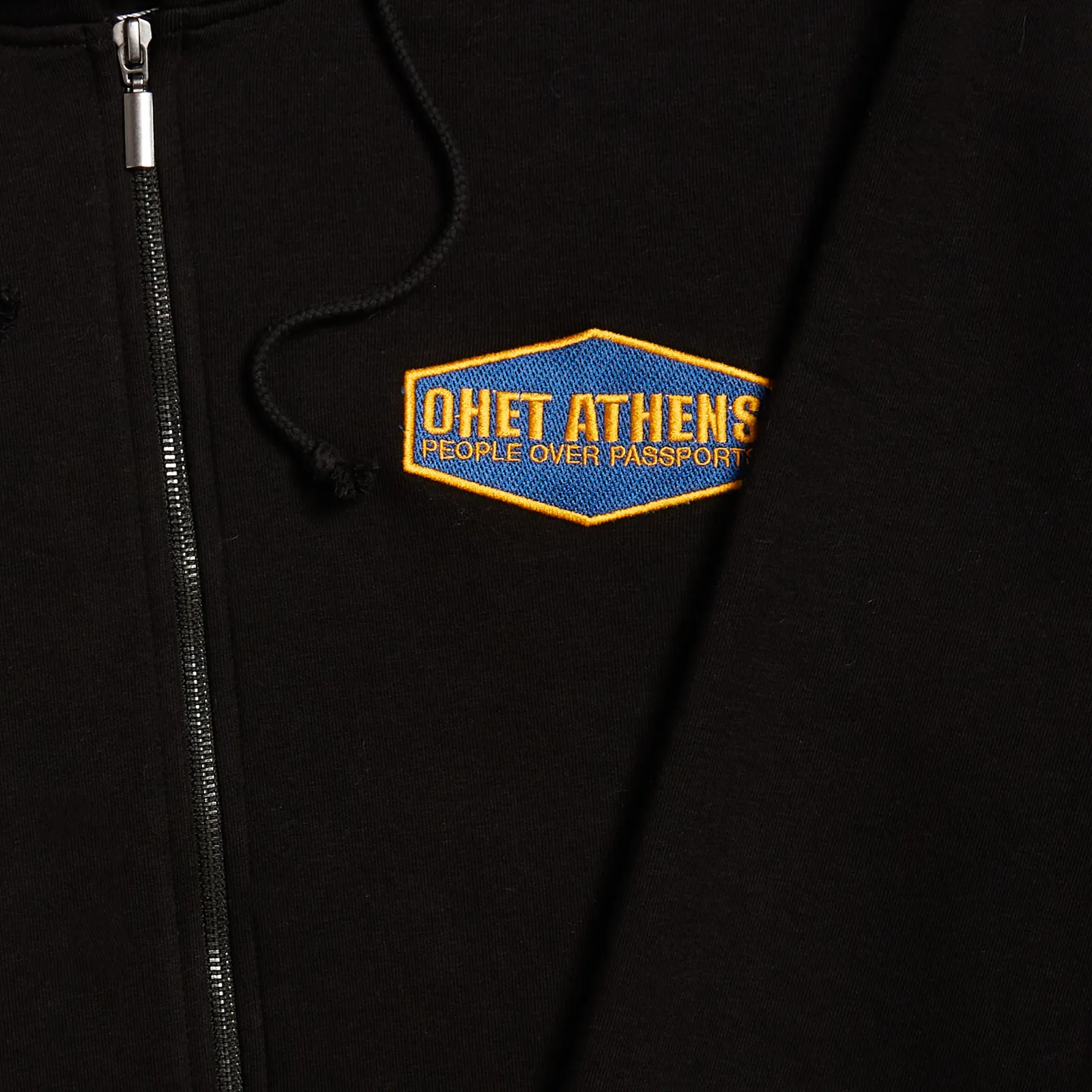 Black Zip Hoodie Patch_Details