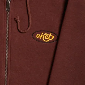 Brown Zip Hoodie Nametag_Details