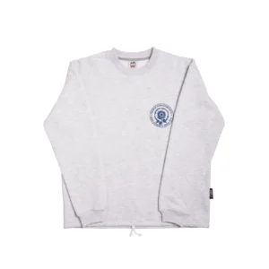 Light Grey Crewneck Sweatshirt “People Over Passports”