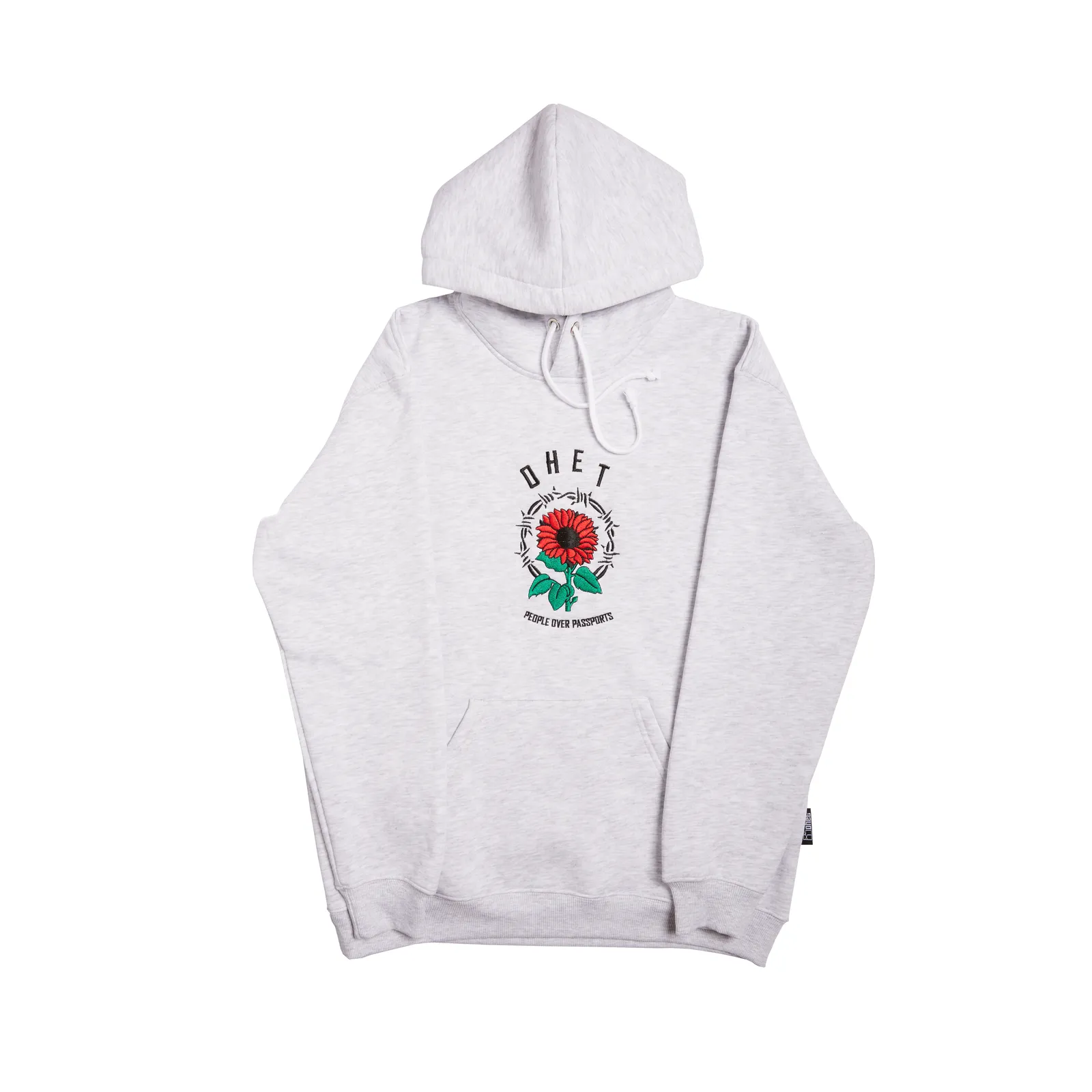 Light Grey Hoodie Sunflower