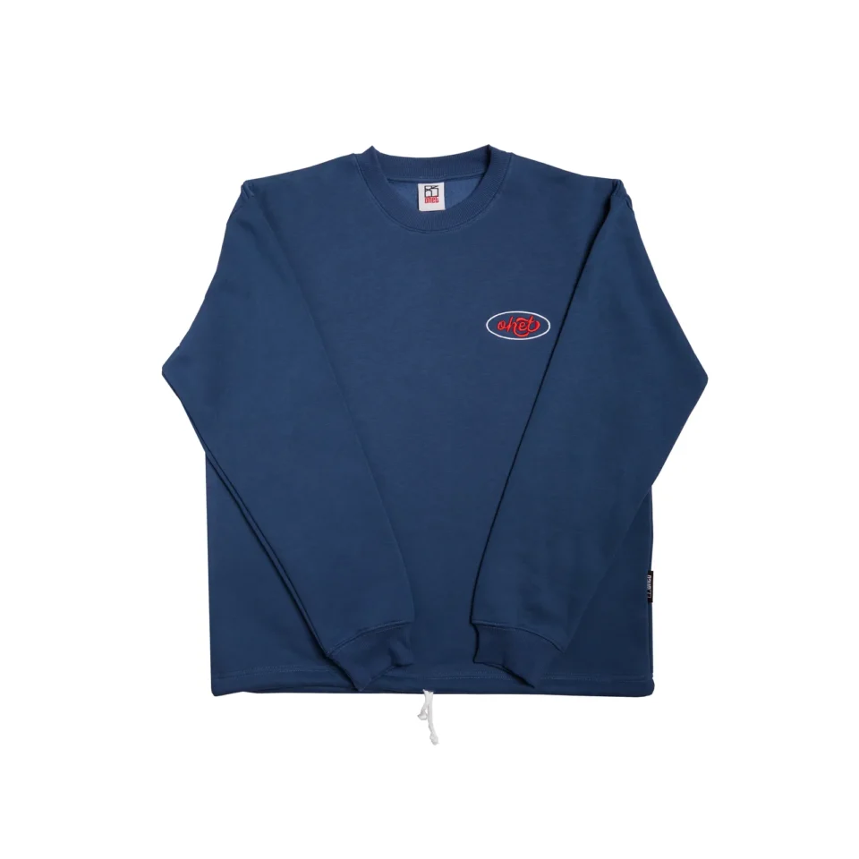 Navy Crewneck Sweatshirt Nametag