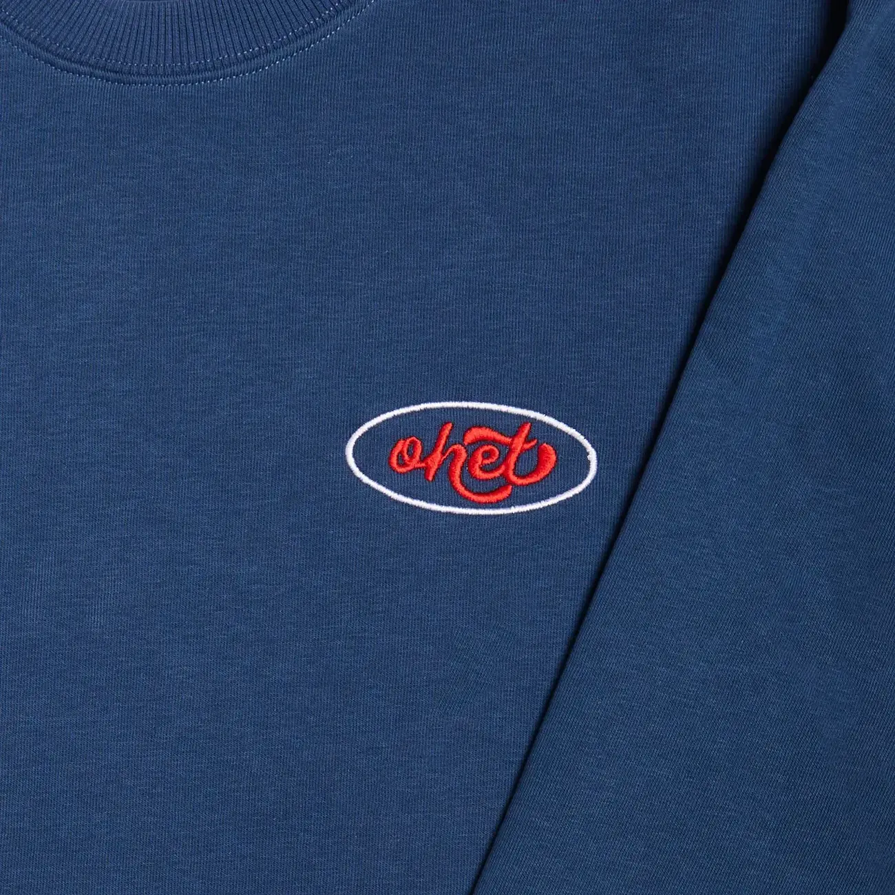Navy Crewneck Sweatshirt Nametag