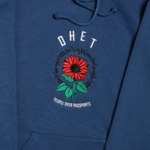 Navy Hoodie Sunflower_Details