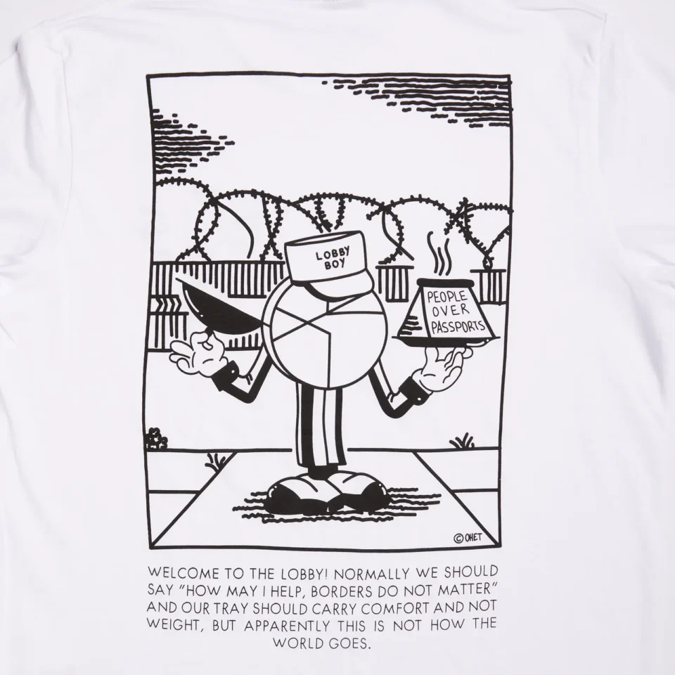 White T-Shirt Lobby boy