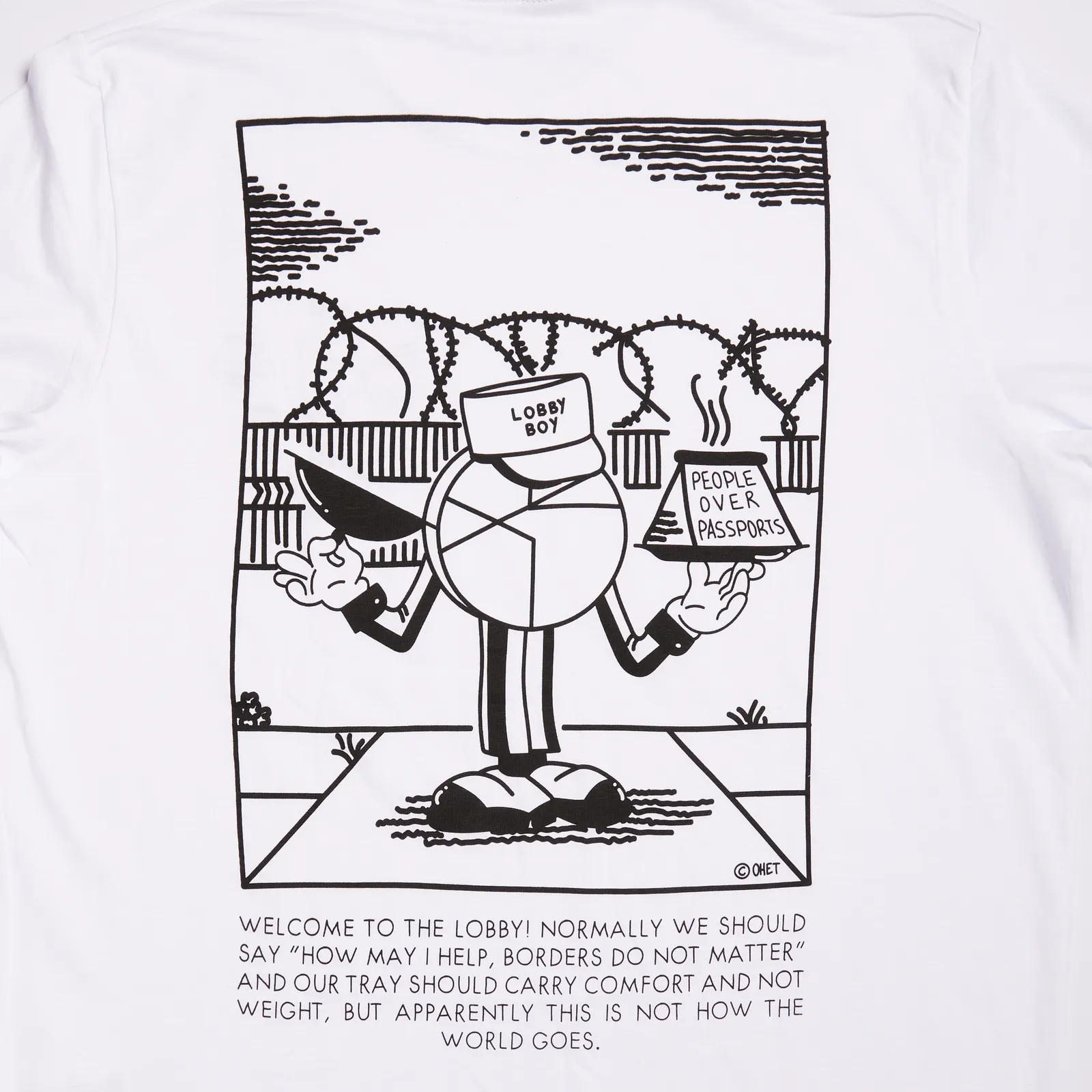 White T-Shirt Lobby boy